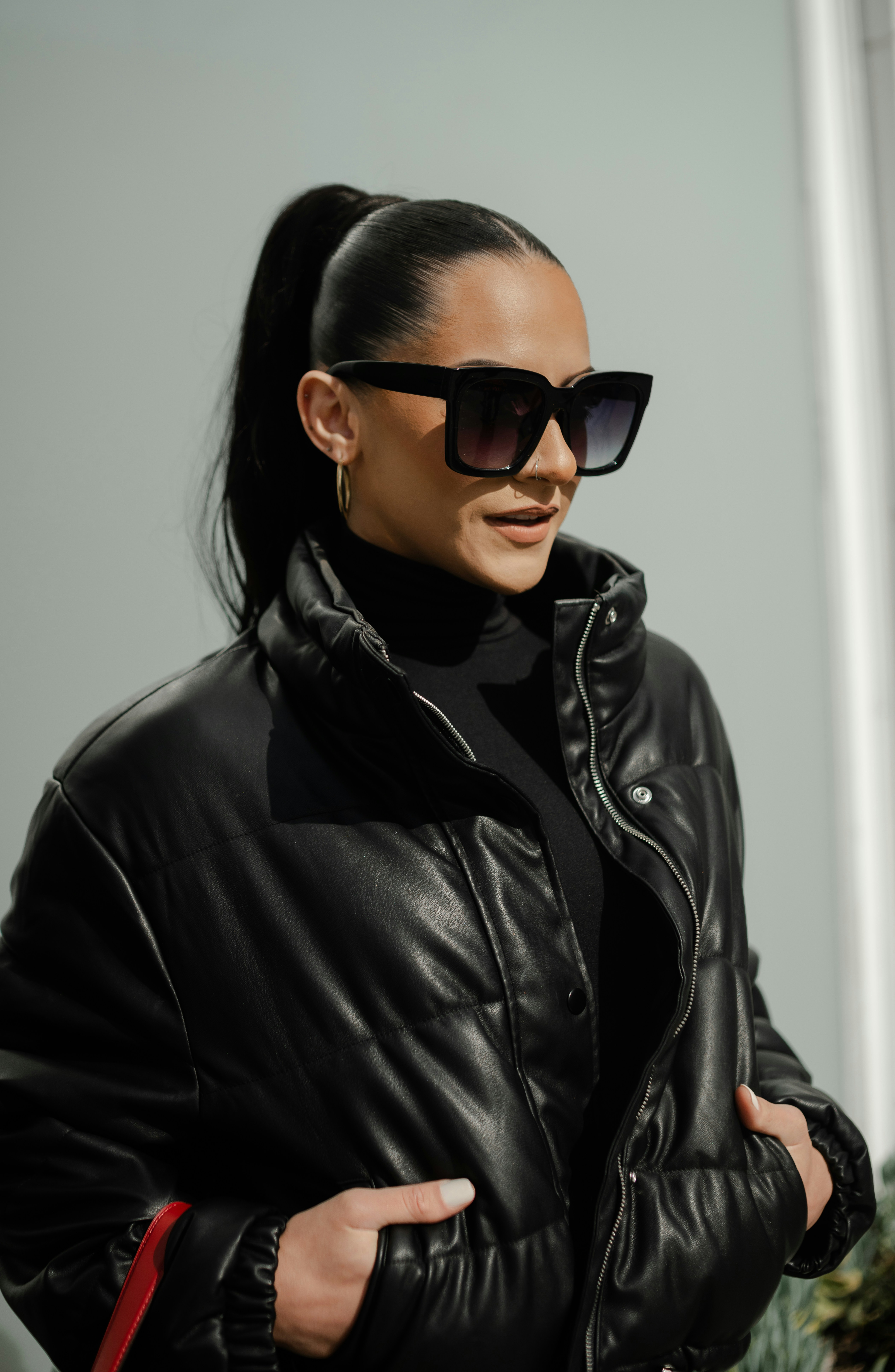 a person wearing sunglasses