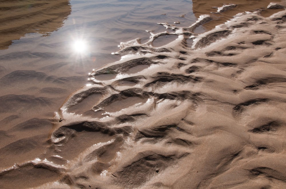 a close up of a wave