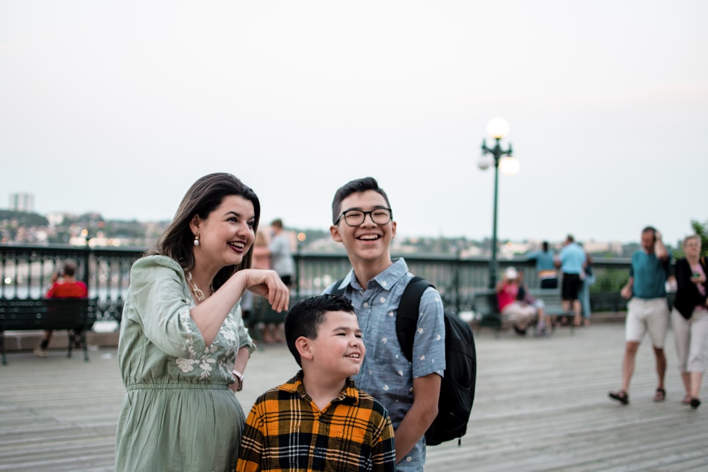 a group of people posing for a photo