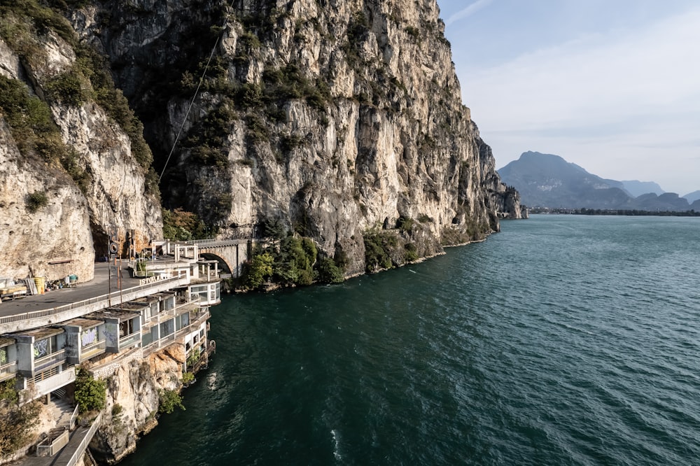 a bridge over a body of water