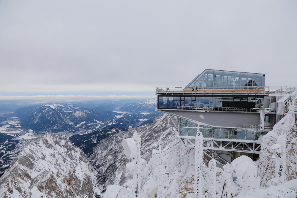 a building on a mountain