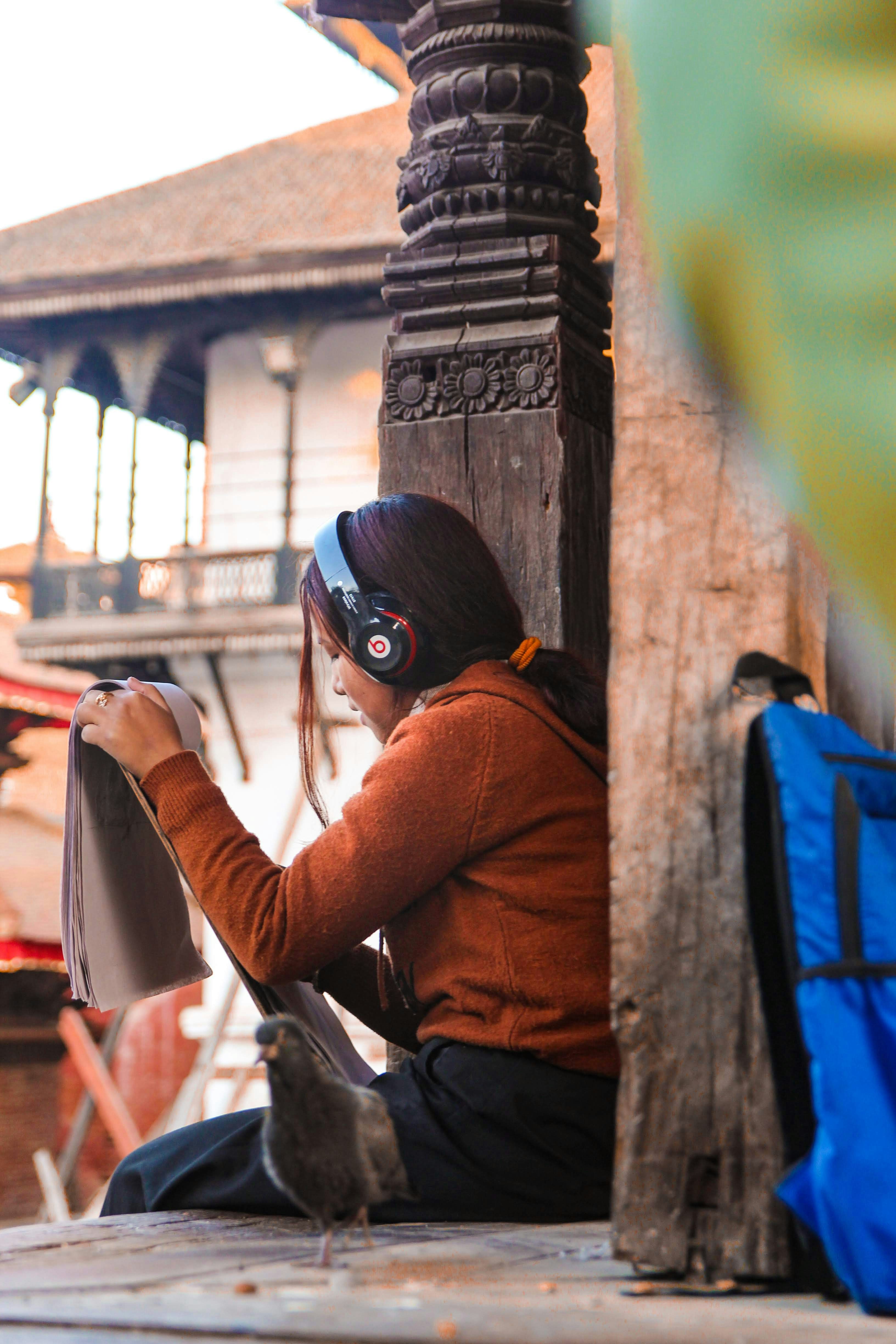 a person wearing a mask