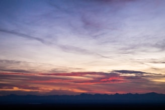A detailed financial chart showing company growth over time with a backdrop of a sunset over western mountains.