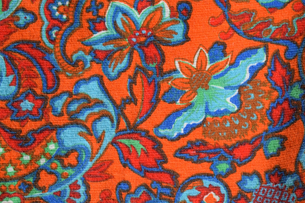 a colorful flower pattern