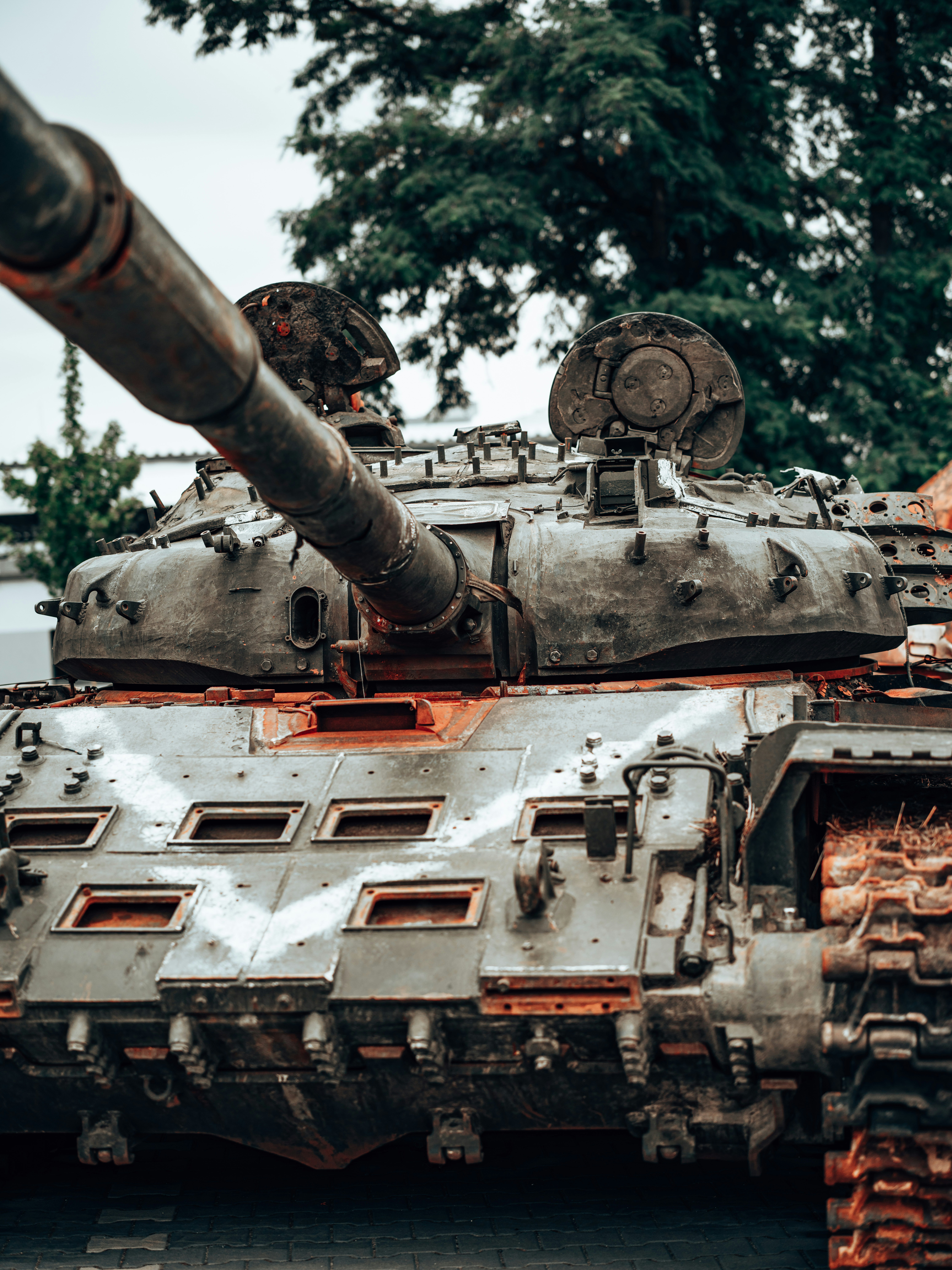 a person on top of a tank