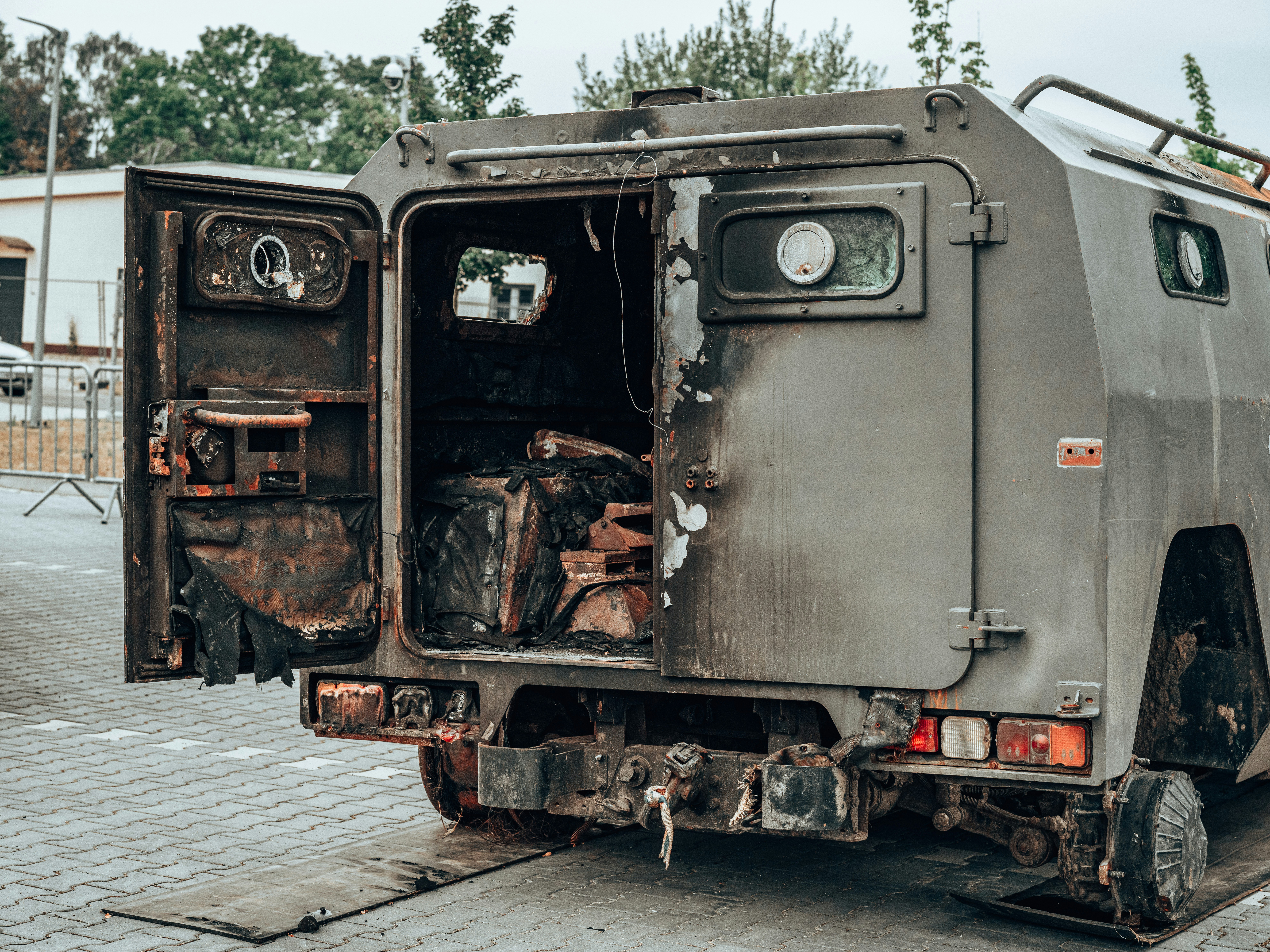 a large truck with a large front