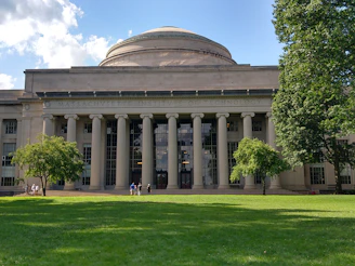 a large white building with columns