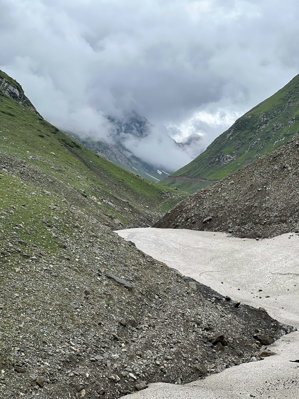 a rocky river bed