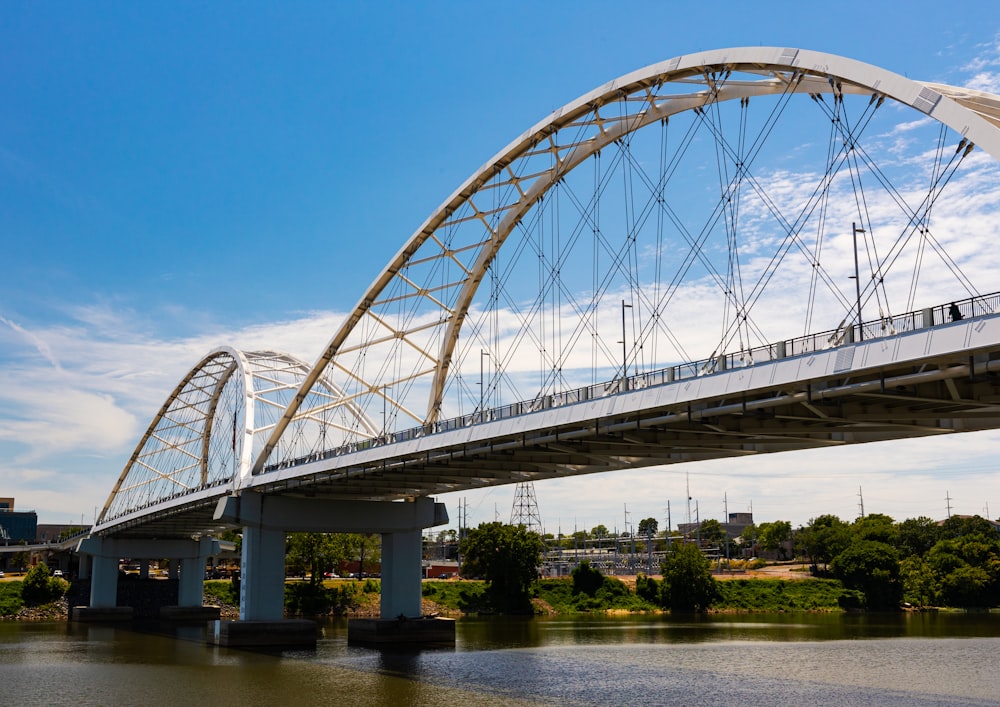 a bridge over a river