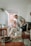 a woman and a man in a living room