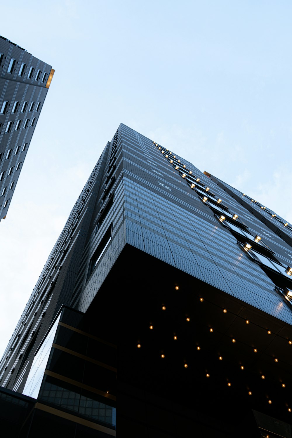 a tall building with many windows