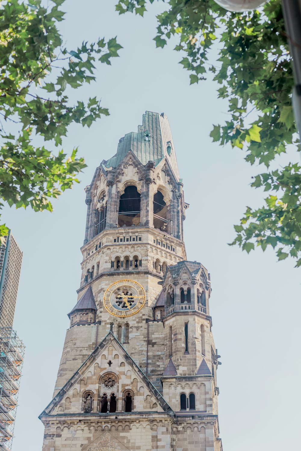 a clock on a tower