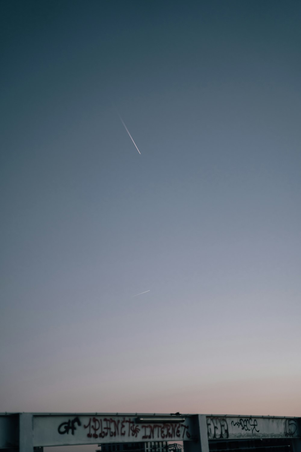 a plane flying in the sky