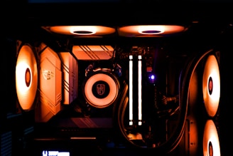 a row of speakers
