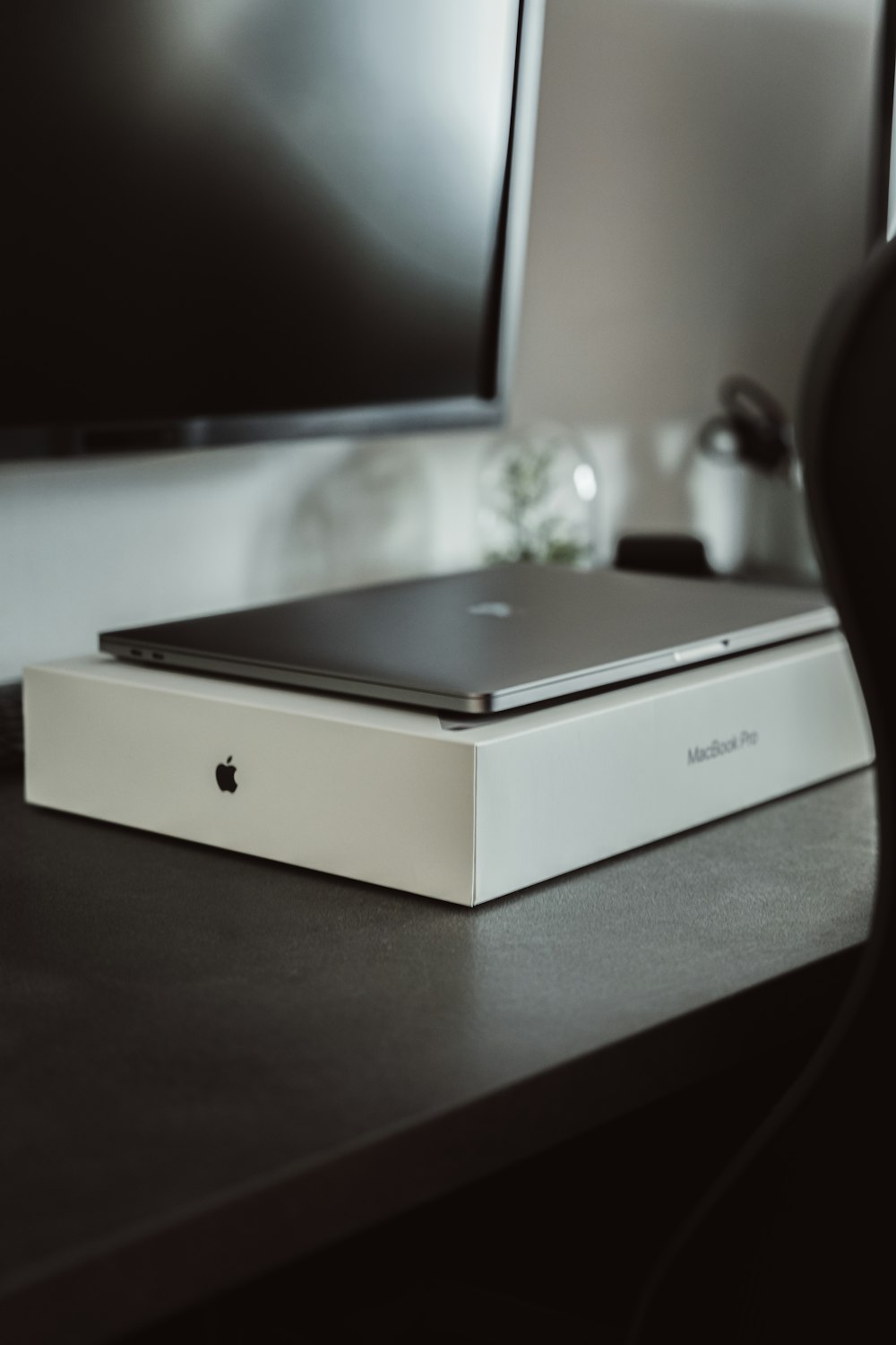 a white rectangular object with a screen