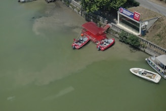 boats in a river