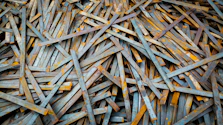 a pile of wood