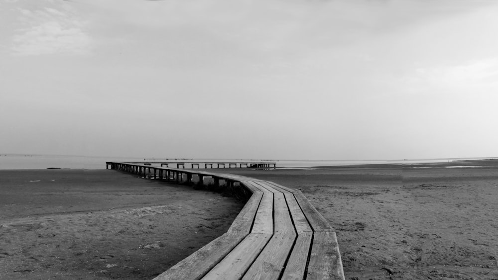 a wooden dock over a body of water