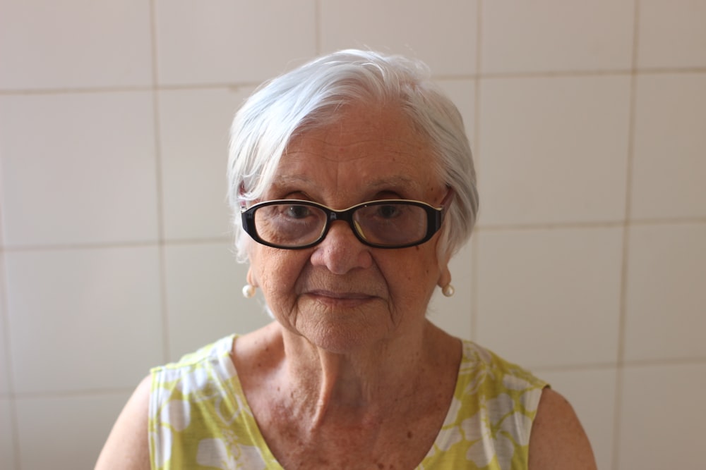 a person wearing glasses