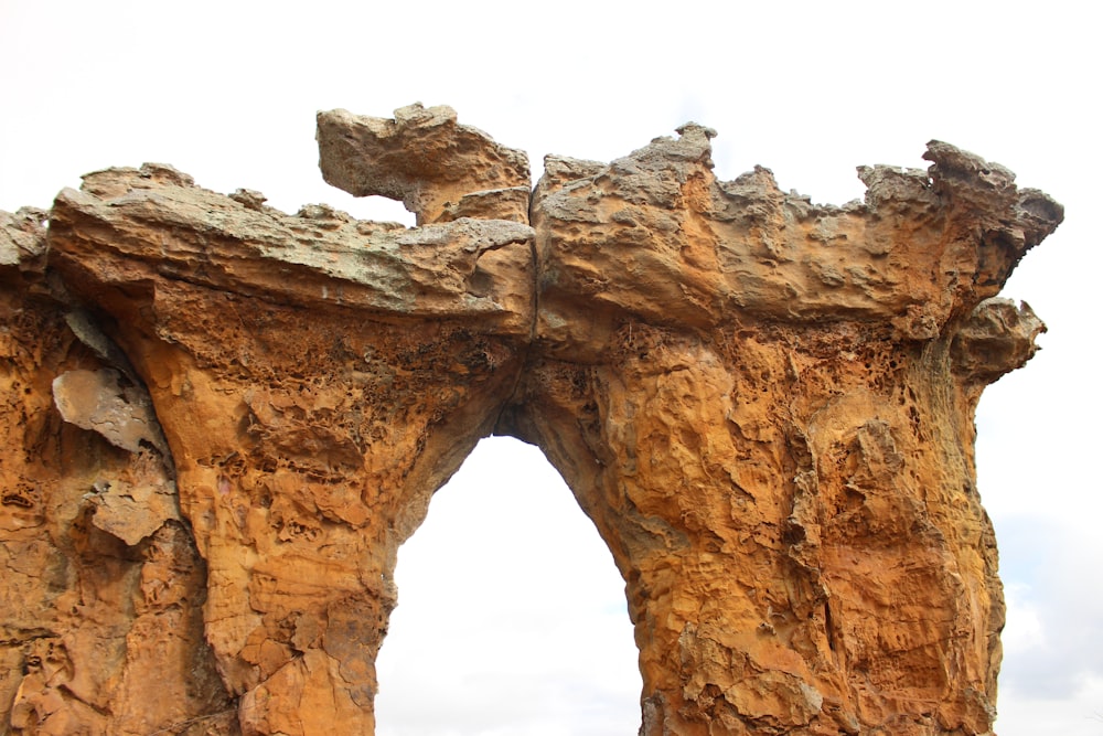 a large rock formation