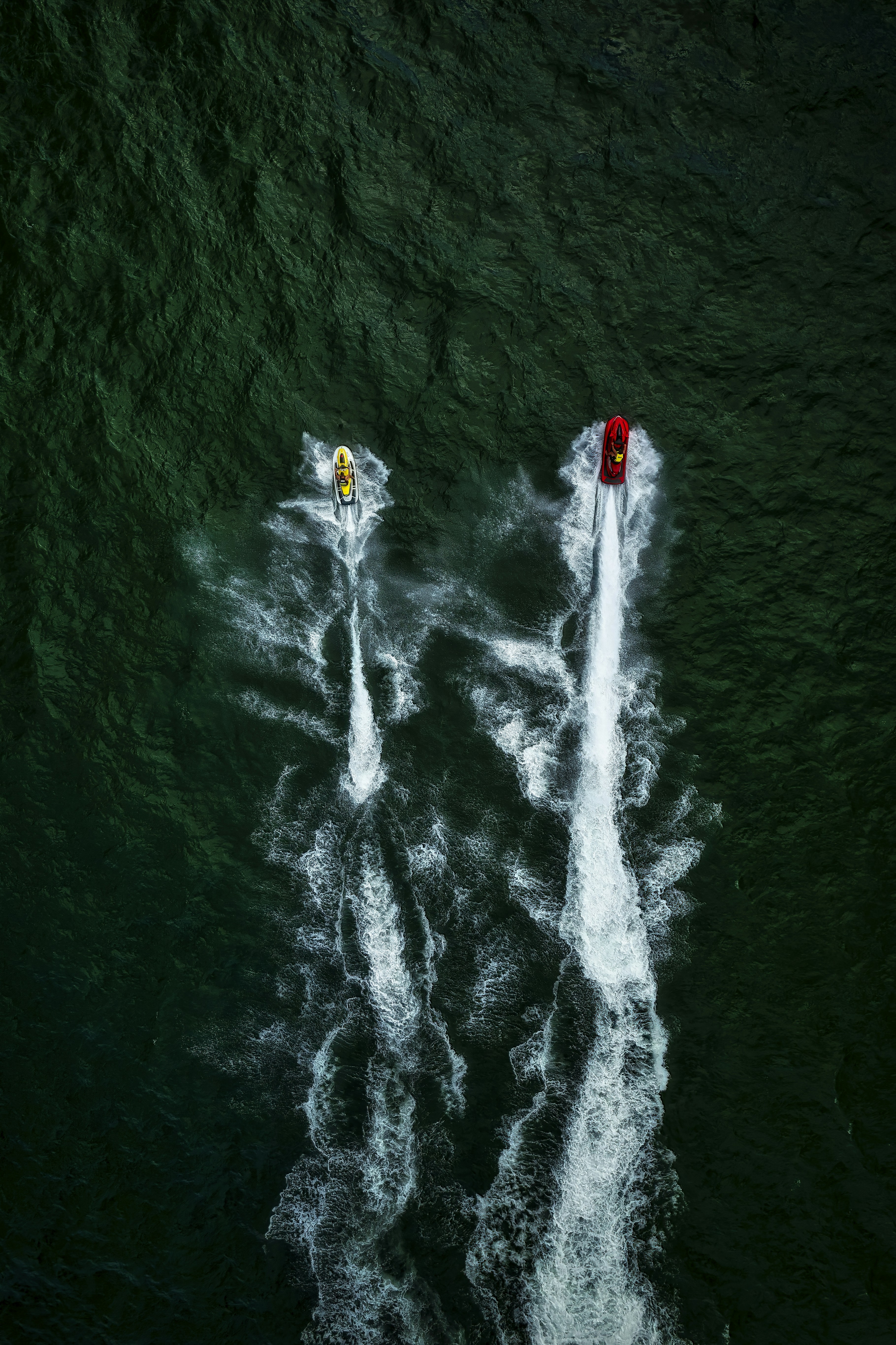 a group of people in a cave