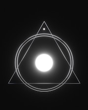 a light in the shape of a circle