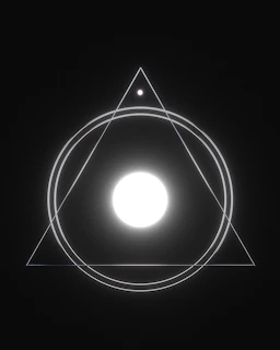 a light in the shape of a circle
