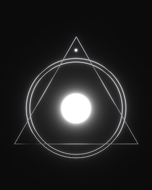 a light in the shape of a circle