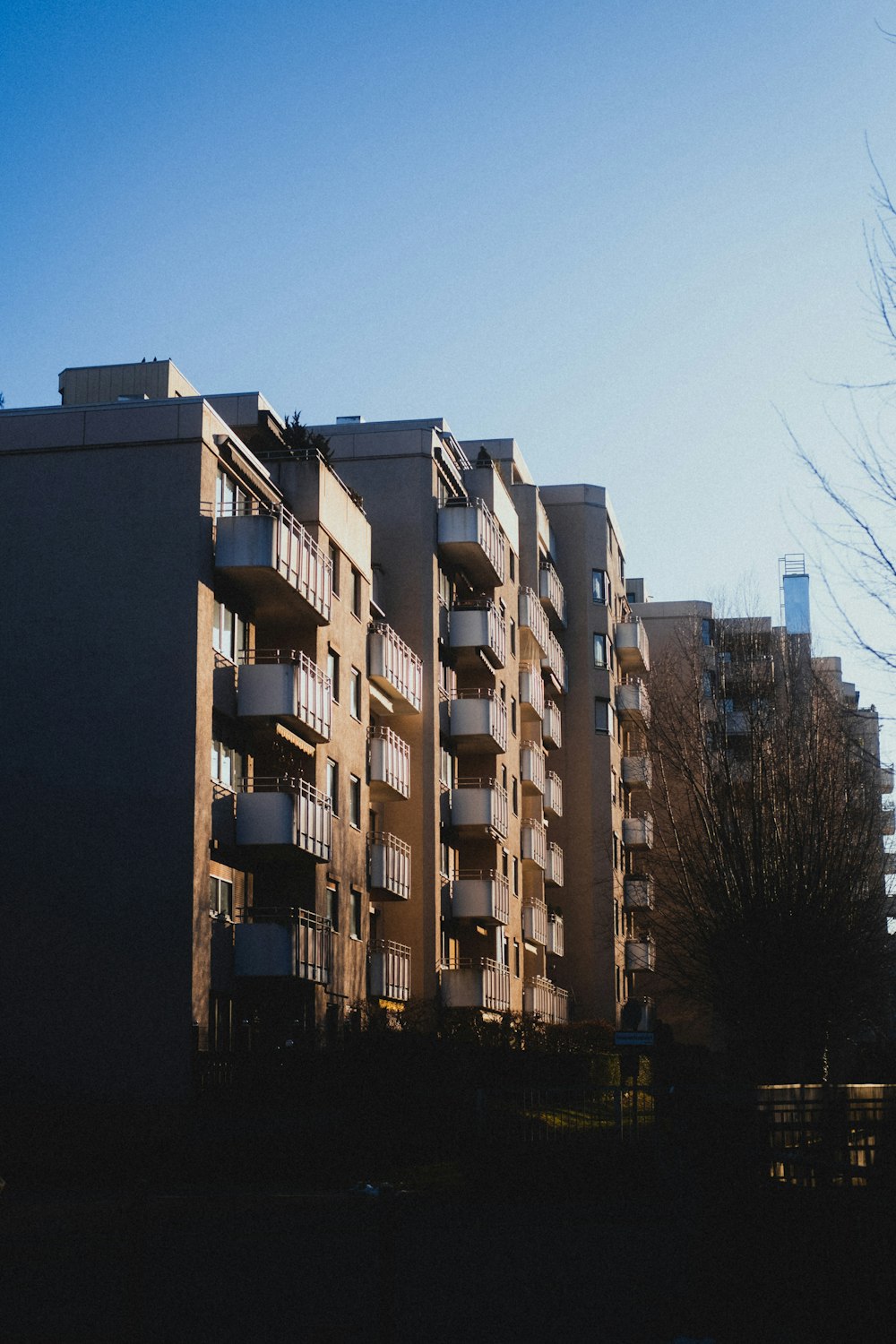 a building with balconies