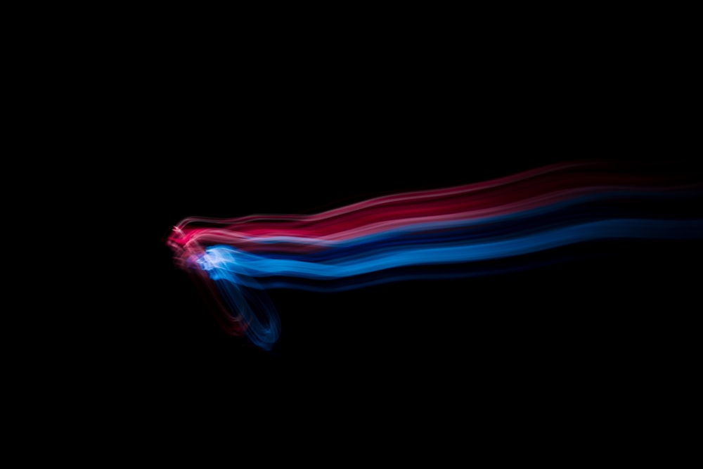 a red and blue flame