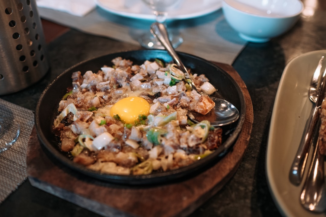a bowl of food,