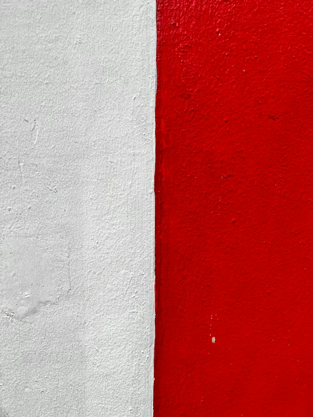 a red and white wall