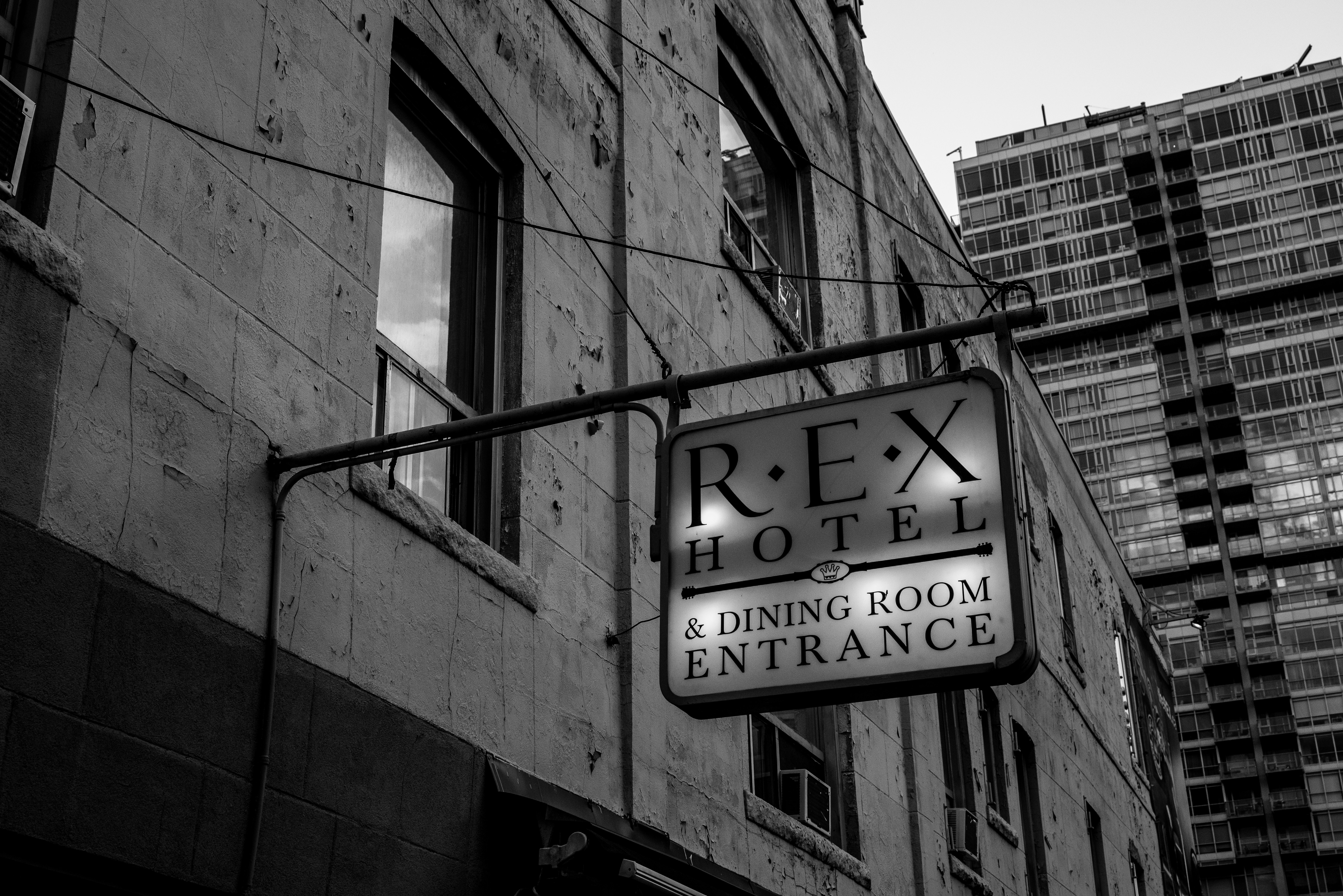 a sign on a building