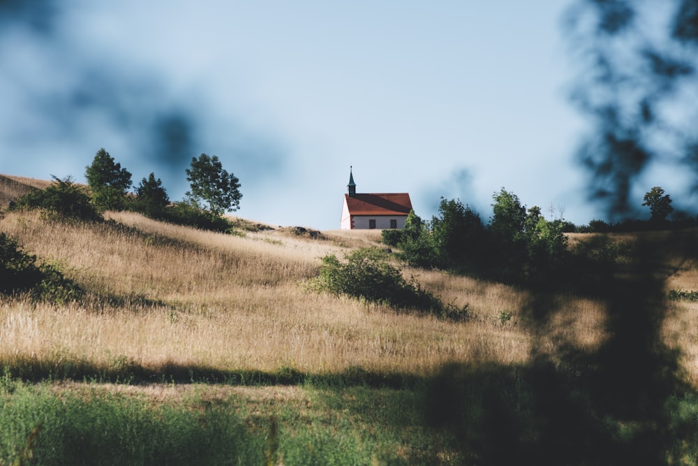 Una casa en una colina