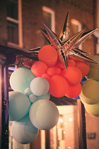 a string of balloons