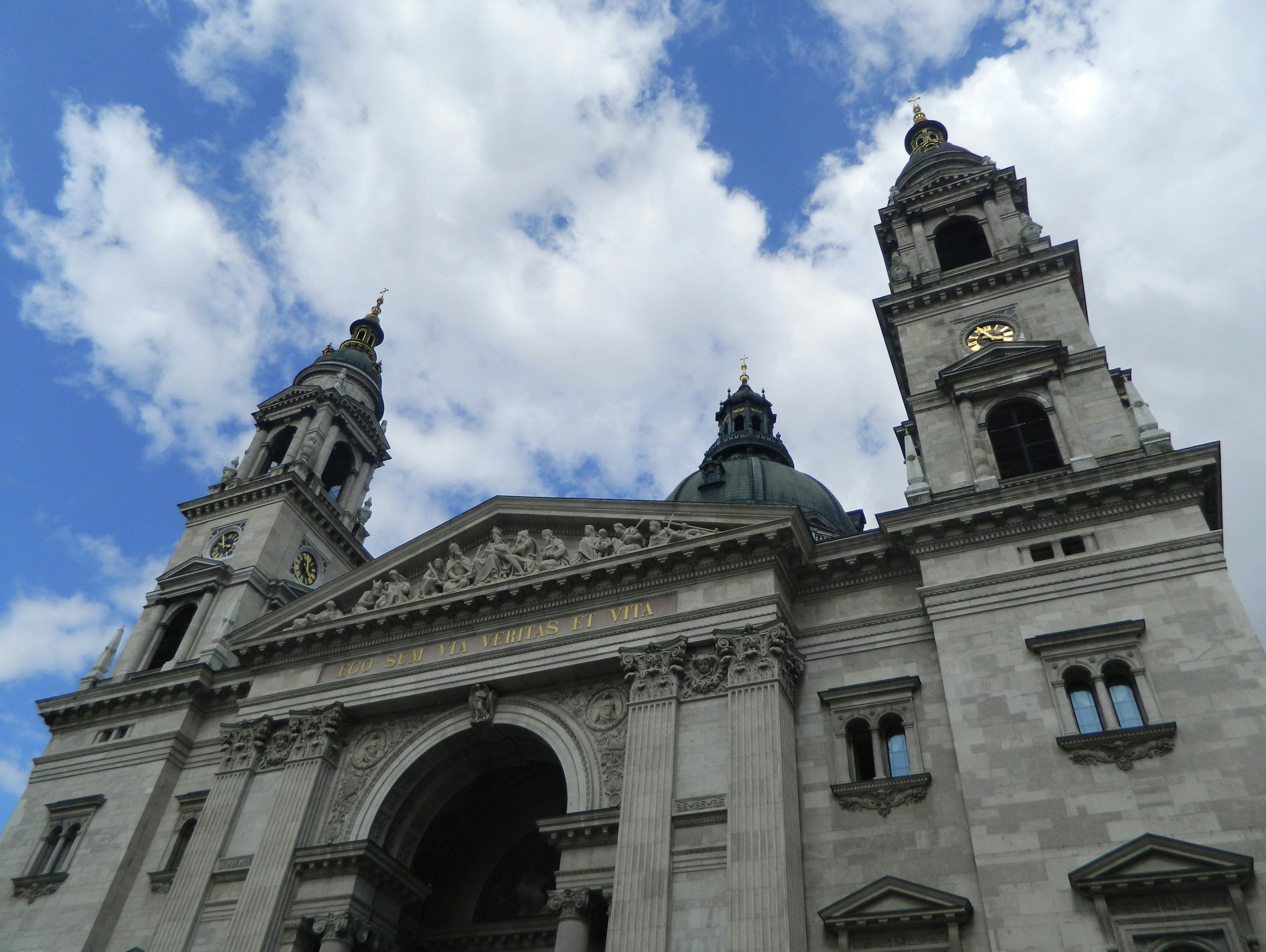 a large building with a clock tower
