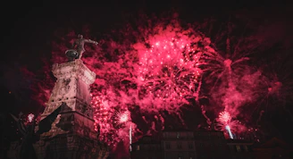 fireworks in the sky