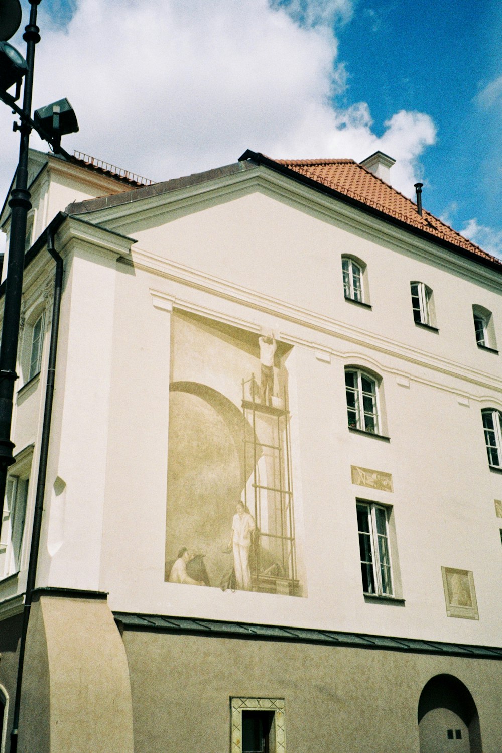 a clock on the side of a building