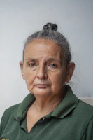 a man with a ponytail