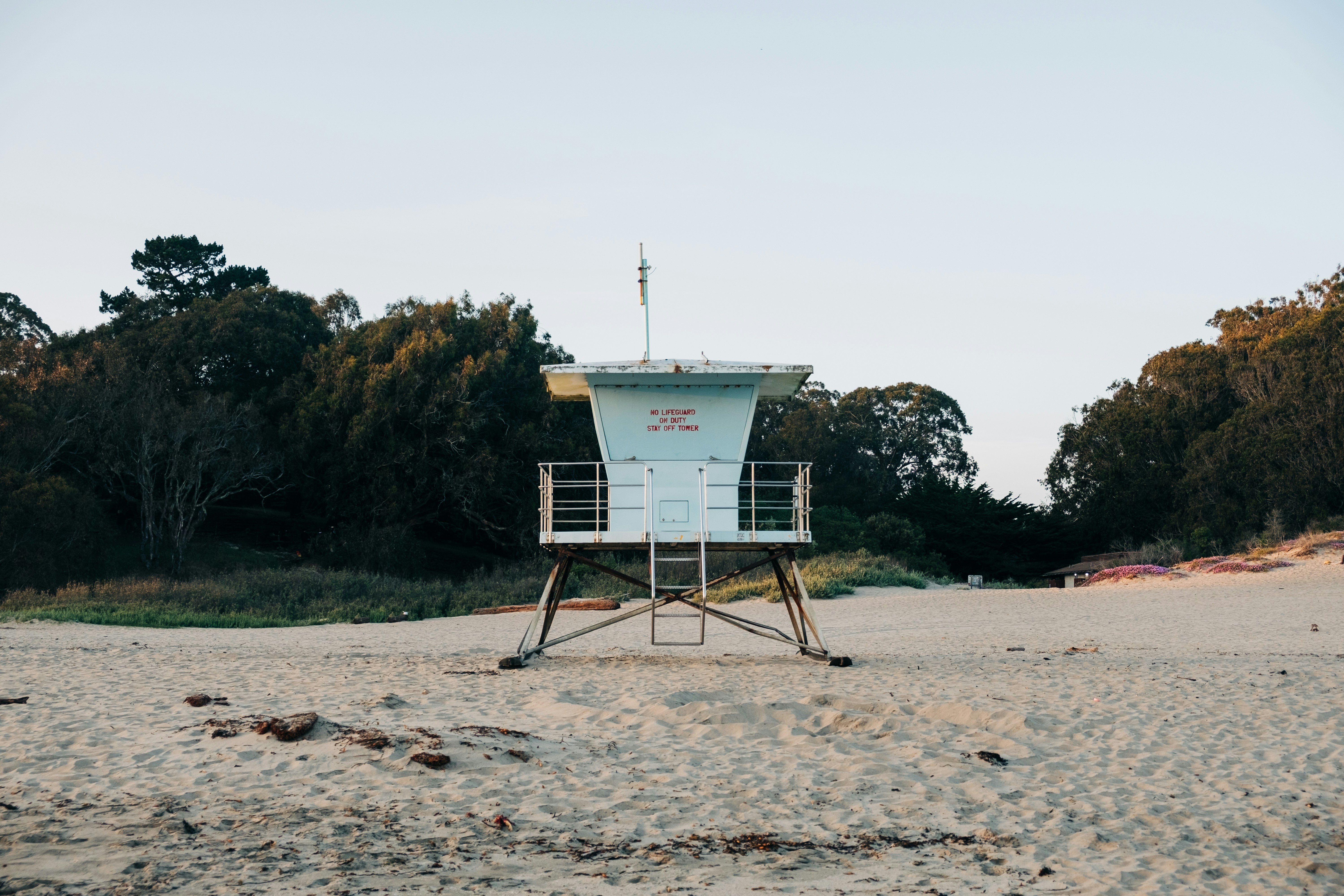 a structure on a beach