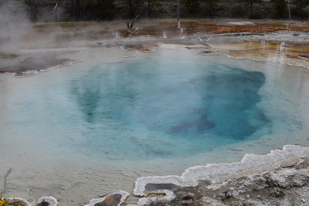 a large pool of water