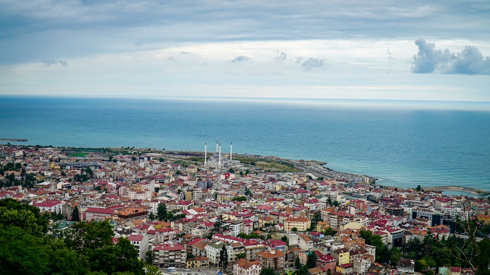 a city next to the water