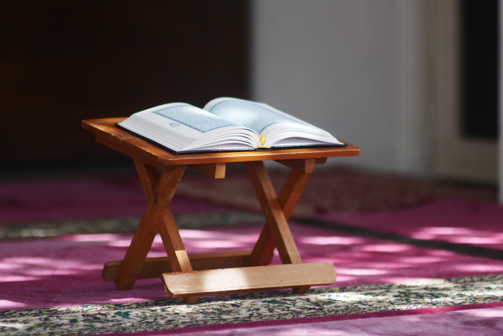 a book on a table