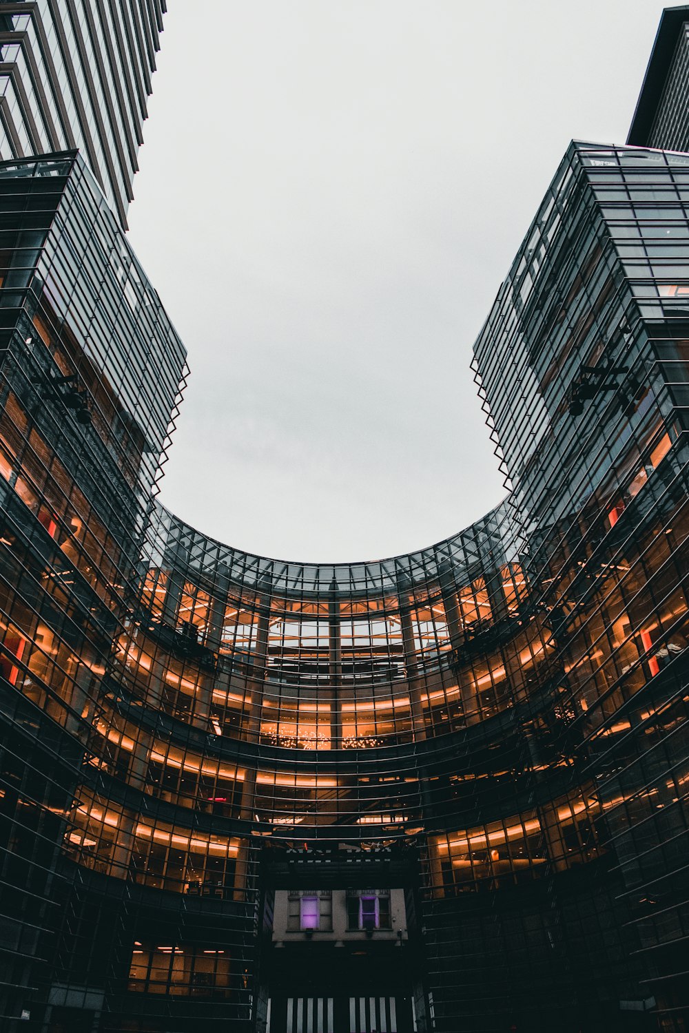 a tall building with many windows