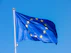 a blue flag with stars