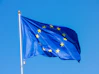 a blue flag with stars