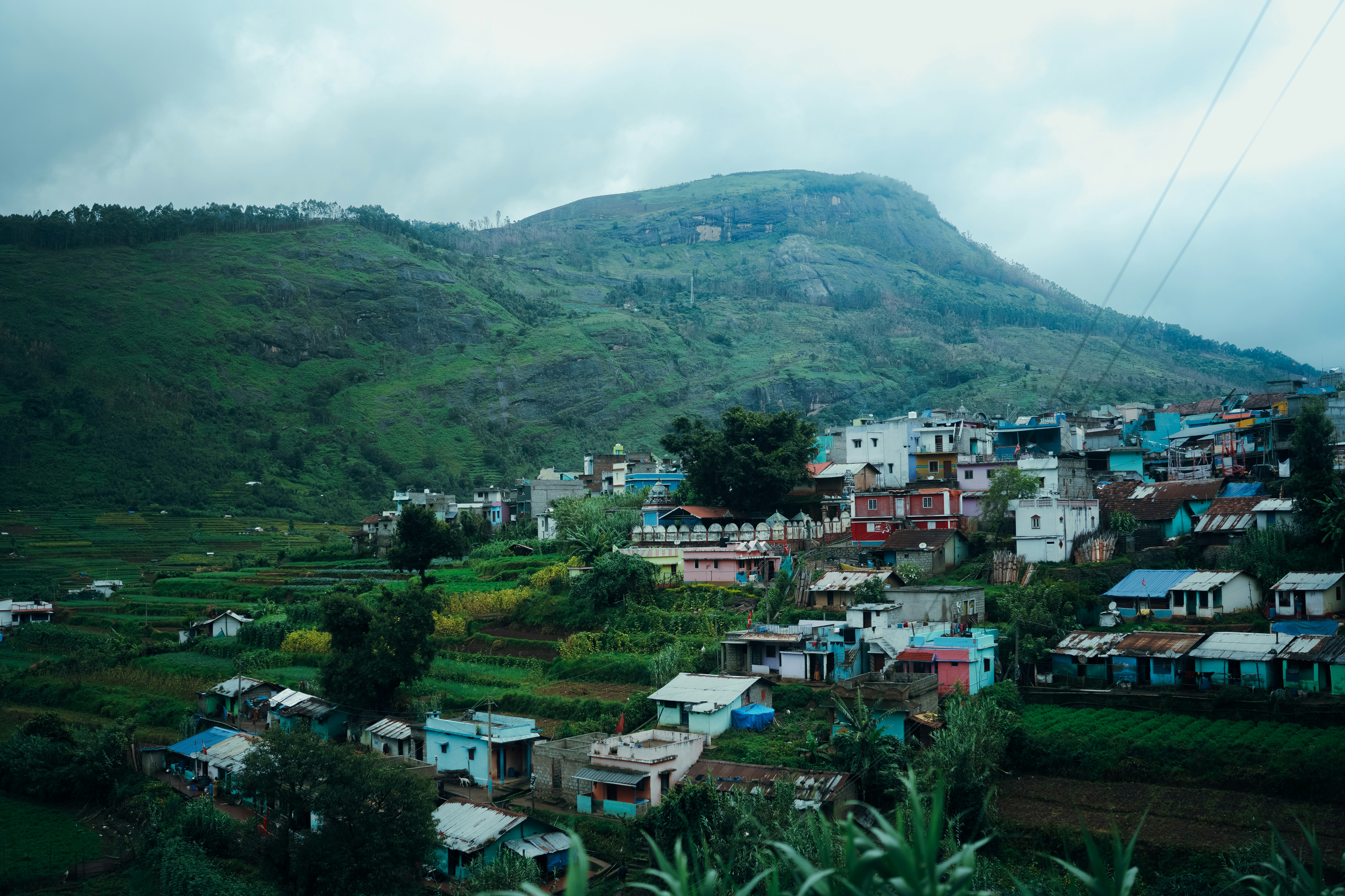 a town in the mountains