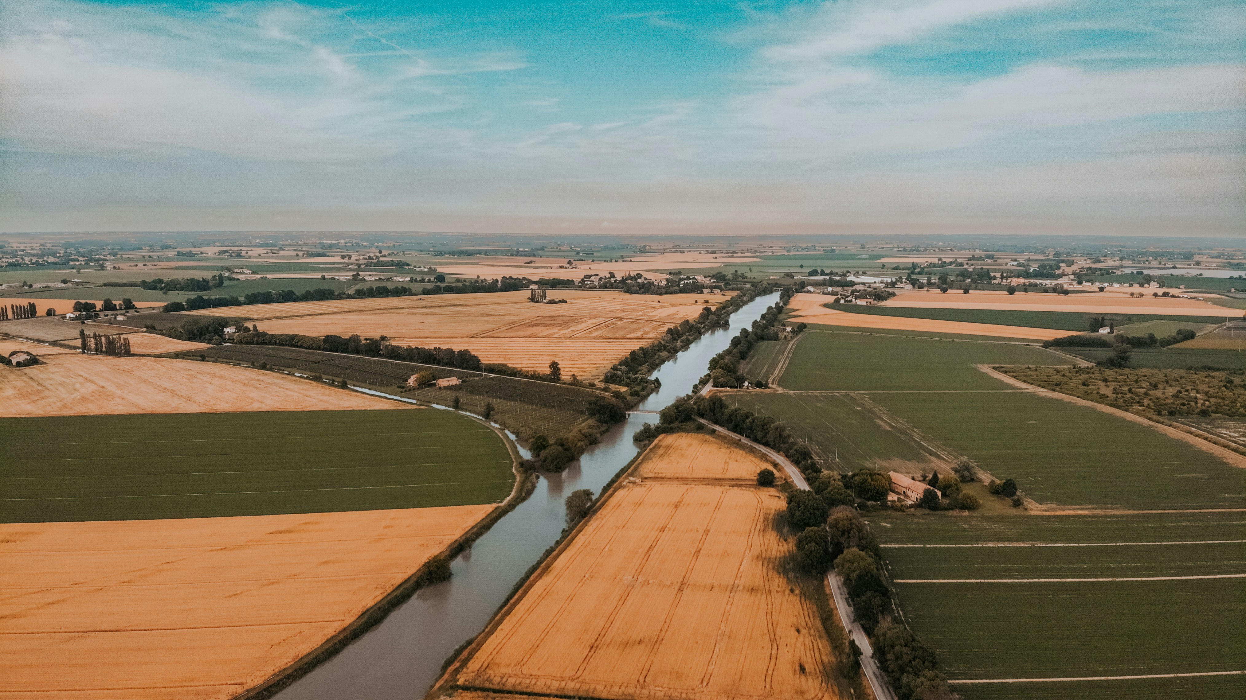 a river running through a city