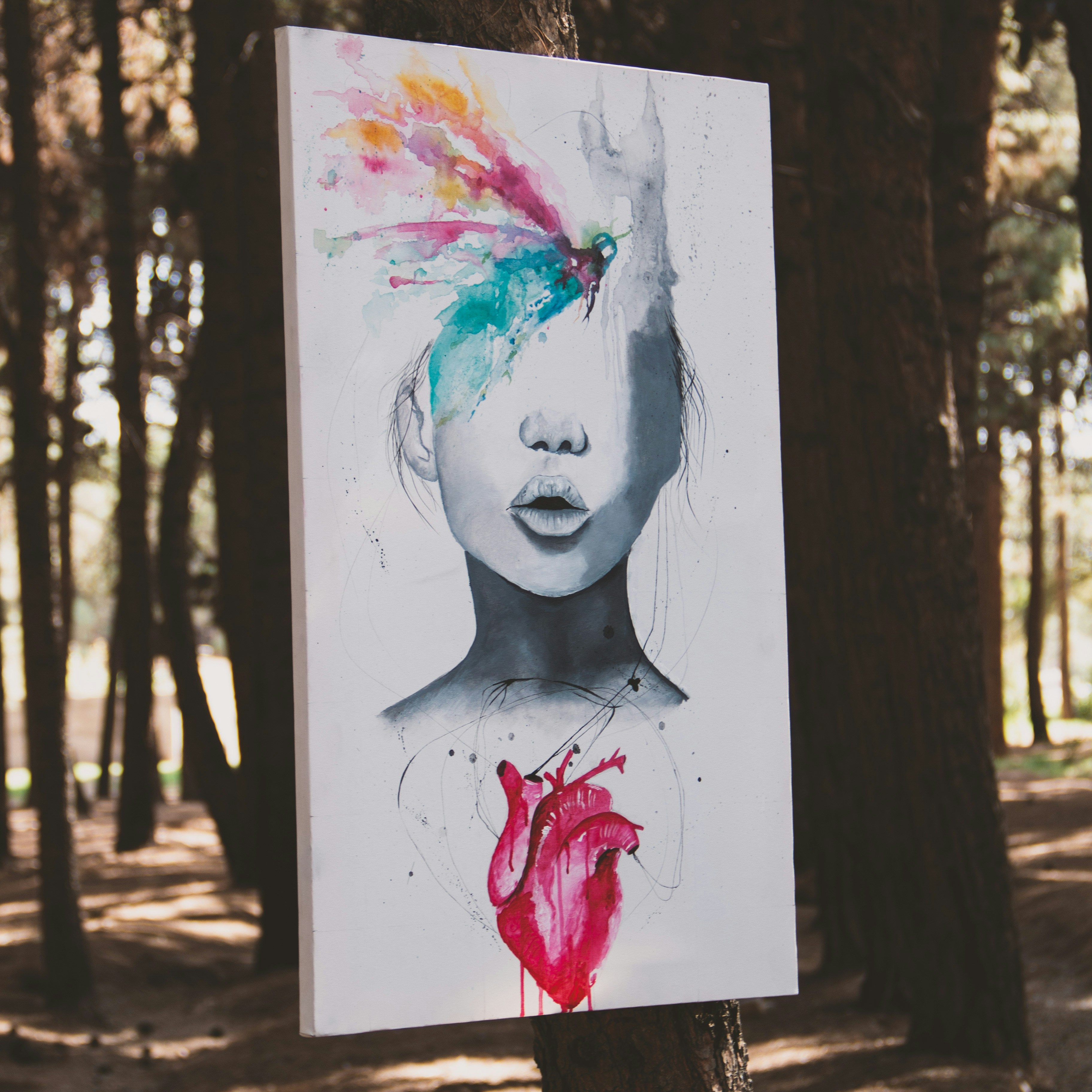 a sign with a picture of a person on it