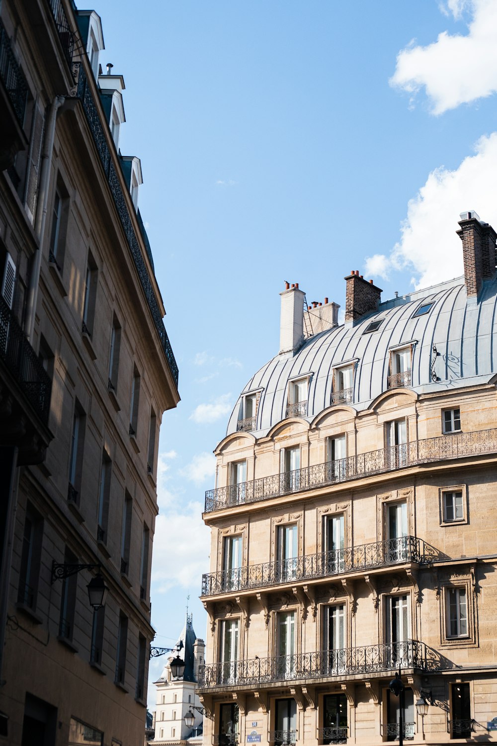 a building with a roof